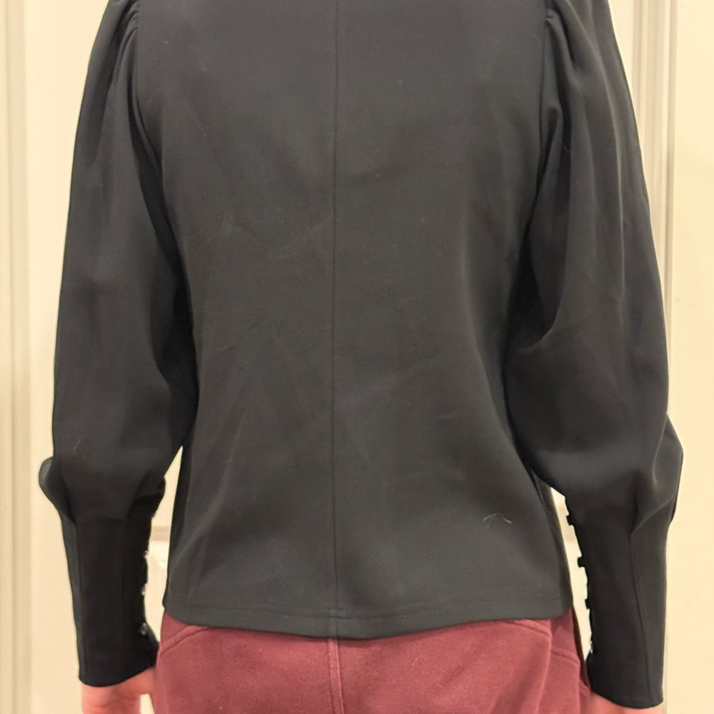 A.L.C. Black Button-Down Women's Top - Picture 2 of 7